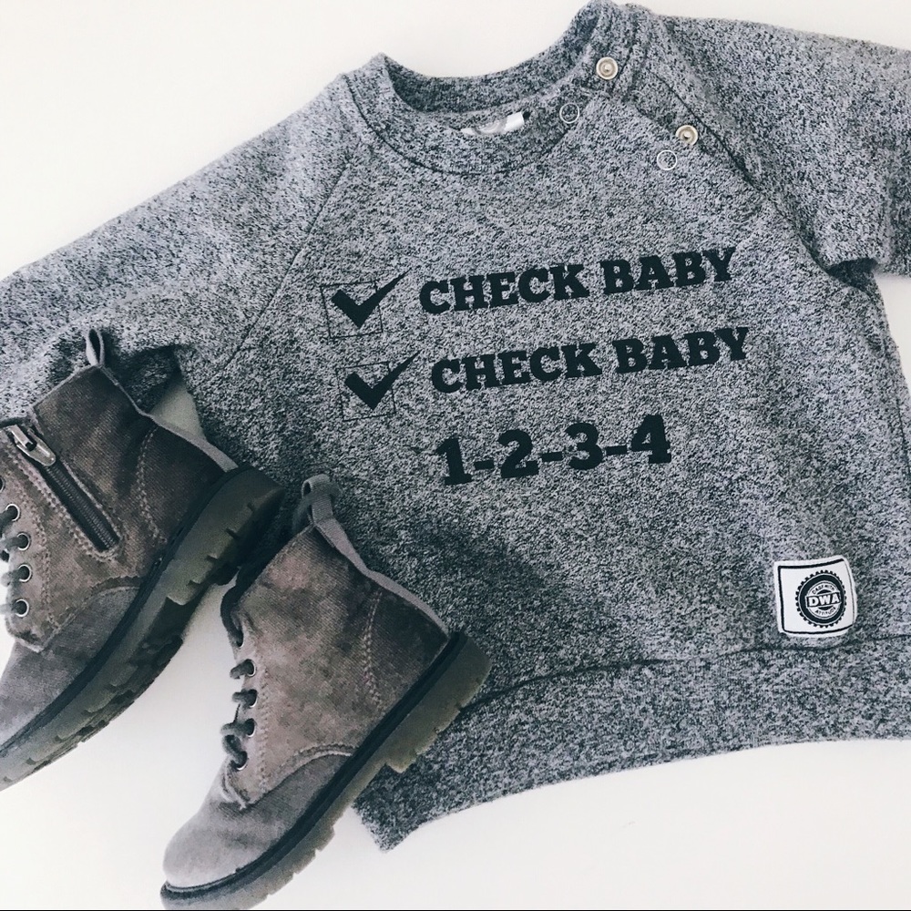 DWA Check Baby Sweatshirt (Dads With Attitude)